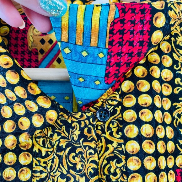 Vintage Versace Style Silk Blouse - Picture 2 of 8